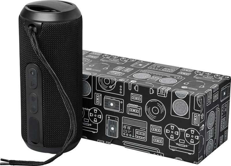 Logotrade promotional giveaways photo of: Rugged fabric waterproof Bluetooth® speaker, black
