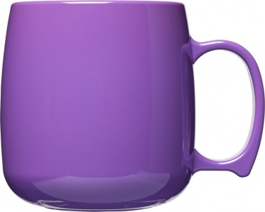 Logo trade promotional giveaways image of: Classic 300 ml plastic mug, purple