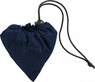 Logo trade promotional giveaway photo of: The Bungalow Foldaway Shopper Tote, navy blue