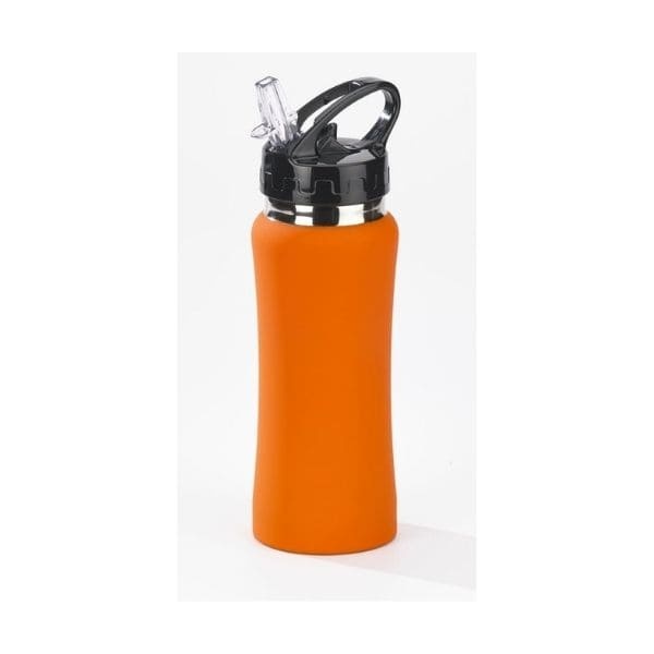 Logo trade promotional merchandise picture of: WATER BOTTLE COLORISSIMO, 600 ml, orange.