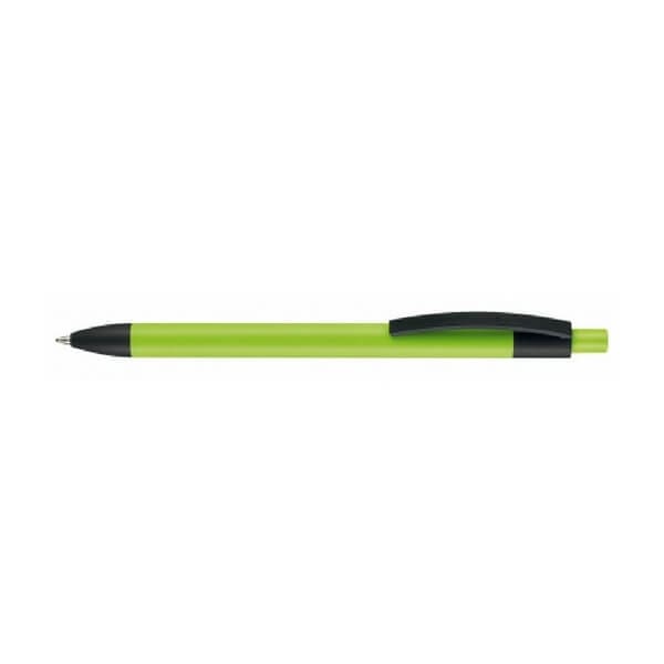 Logo trade advertising products image of: Capri soft-touch ballpoint pen, green