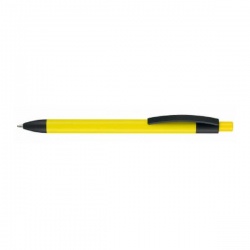 Logo trade promotional merchandise image of: Pen, soft touch, Capri, yellow