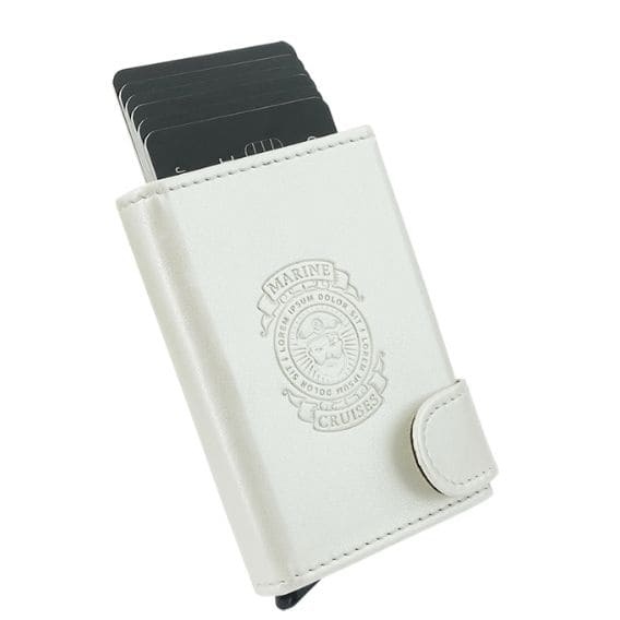 Logotrade promotional item image of: RFID wallet Oxford, white