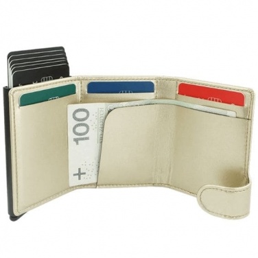 Logo trade business gifts image of: RFID wallet Oxford, white