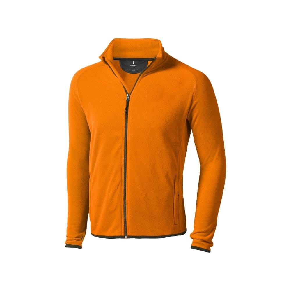 Logo trade promotional items image of: Brossard micro fleece full zip jacket, orange