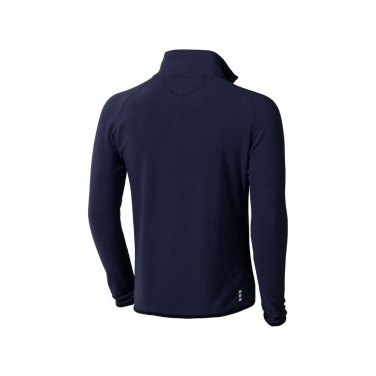 Logo trade promotional merchandise image of: Brossard micro fleece full zip jacket, navy