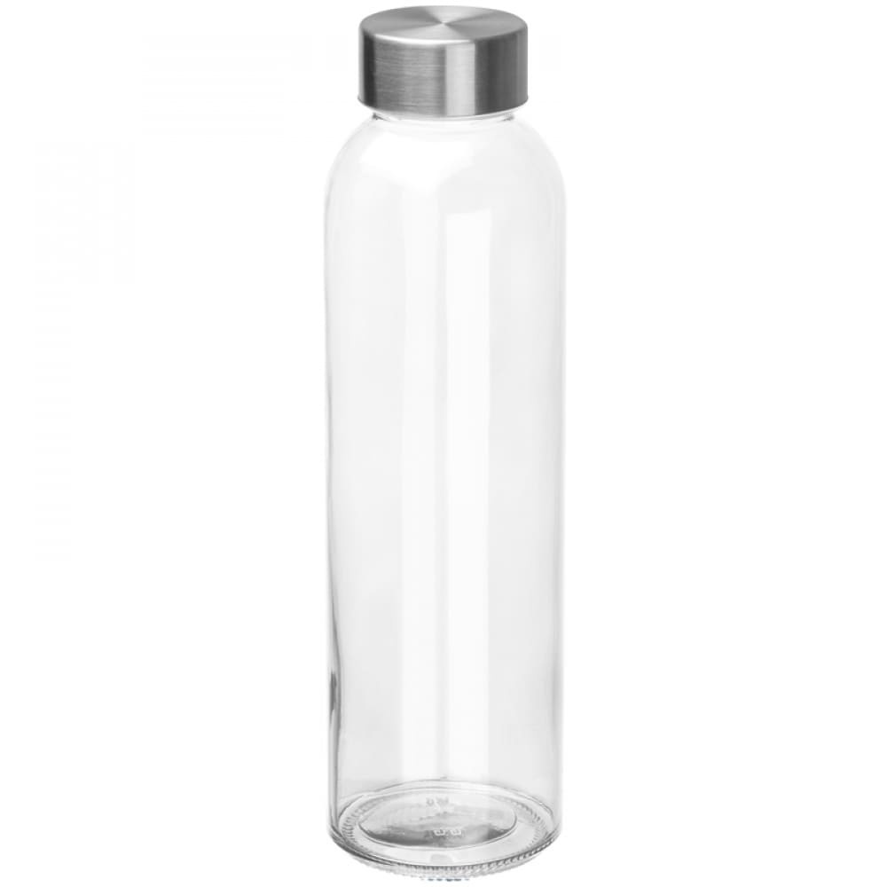 Logo trade promotional items picture of: Drinking bottle with grey lid, transparent