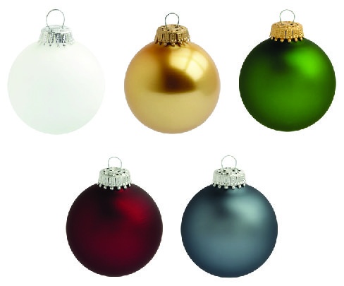 Logotrade advertising product image of: Christmas ball with 4-5 color logo 7 cm