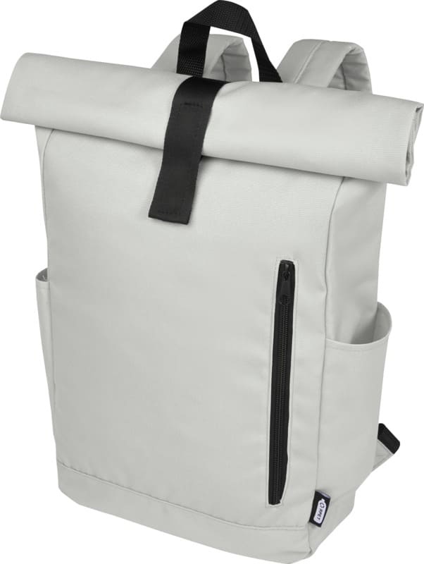 Logotrade promotional item image of: Cool Byron 15.6" roll-top backpack 18L, light grey