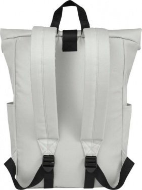 Logo trade promotional gifts picture of: Cool Byron 15.6" roll-top backpack 18L, light grey