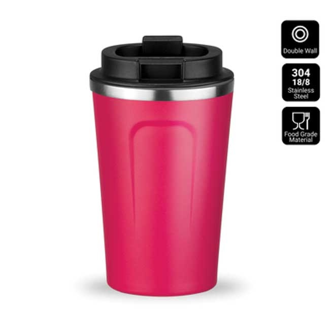 Logo trade promotional products image of: Nordic coffe mug, 350 ml, pink