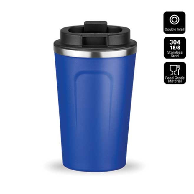 Logo trade corporate gifts image of: Nordic coffe mug, 350 ml, blue