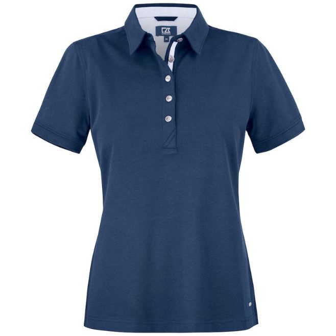 Logo trade promotional gifts image of: Advantage Premium Polo Ladies, navy blue