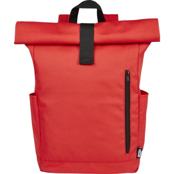 Logo trade corporate gift photo of: Cool Byron 15.6" roll-top backpack 18L, red