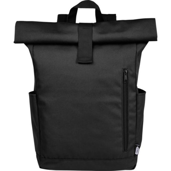 Logotrade promotional item picture of: Cool Byron 15.6" roll-top backpack 18L, black