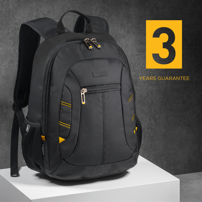 Logo trade corporate gifts image of: Backpack City 15", black/yellow