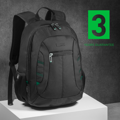 Logotrade business gift image of: Backpack City 15", black/green