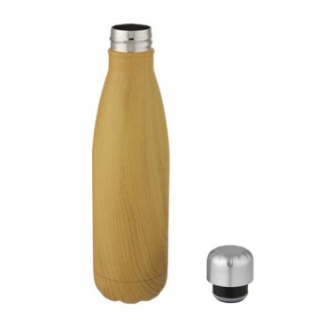 Logo trade promotional giveaway photo of: Cove vacuum insulated stainless steel bottle, 500 ml, lightbrown