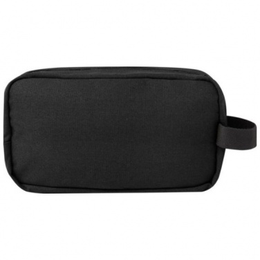 Logotrade promotional merchandise picture of: Joey GRS recycled canvas travel accessory pouch bag 3,5 l, black