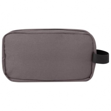 Logo trade advertising products picture of: Joey GRS recycled canvas travel accessory pouch bag 3,5 l, grey