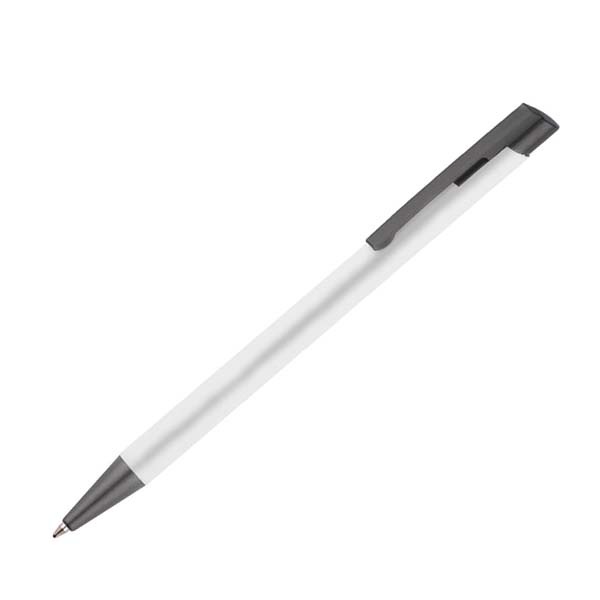 Logotrade promotional merchandise picture of: Soft touch ballpen Optima, white