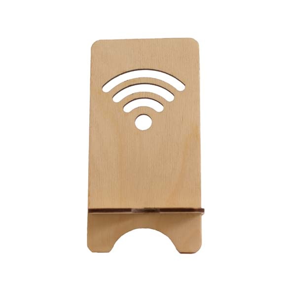 Logotrade promotional product image of: Recycled wooden mobile phone holder