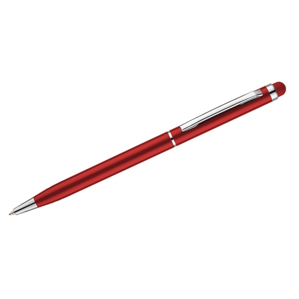 Logotrade promotional merchandise picture of: Touch pen Tin, red