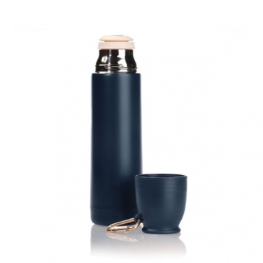 Logotrade corporate gift image of: Thermos 500 ml Air Gifts with carabiner, navy blue