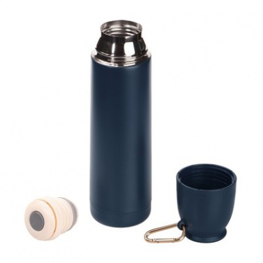 Logo trade advertising products image of: Thermos 500 ml Air Gifts with carabiner, navy blue