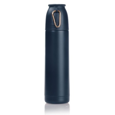 Logotrade business gift image of: Thermos 500 ml Air Gifts with carabiner, navy blue