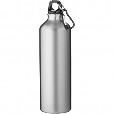 Logo trade promotional merchandise photo of: Oregon 770 ml aluminium water bottle with carabiner