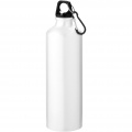 Oregon 770 ml aluminium water bottle with carabiner, White