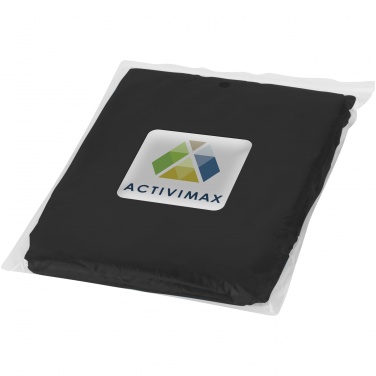 Logo trade promotional merchandise image of: Ziva disposable rain poncho with storage pouch