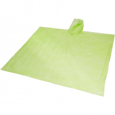 Logo trade promotional products image of: Ziva disposable rain poncho with storage pouch