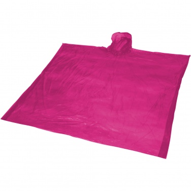 Logo trade promotional gift photo of: Ziva disposable rain poncho with storage pouch