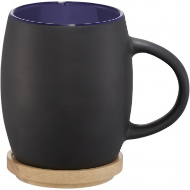 Logotrade promotional giveaway picture of: Hearth 400 ml ceramic mug with wooden coaster