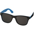 Sun Ray sunglasses with two coloured tones, Process blue / Solid black