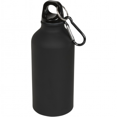 Logotrade corporate gift image of: Oregon 400 ml matte water bottle with carabiner