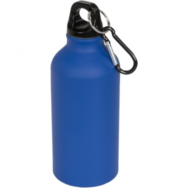 Logo trade promotional merchandise image of: Oregon 400 ml matte water bottle with carabiner