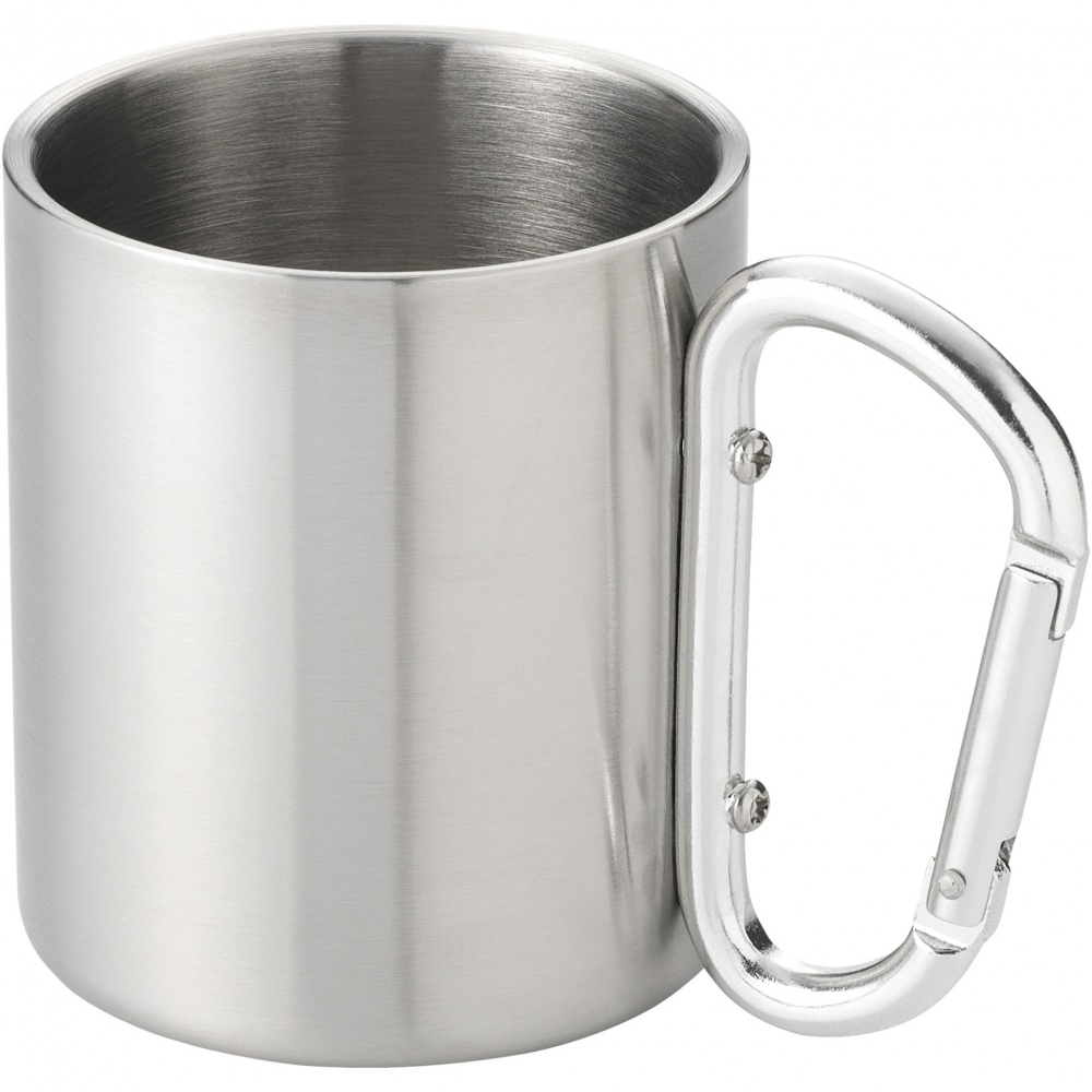 Logo trade advertising product photo of: Alps 200 ml insulated mug with carabiner