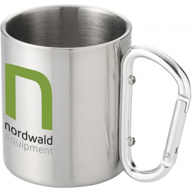 Logo trade advertising product photo of: Alps 200 ml insulated mug with carabiner