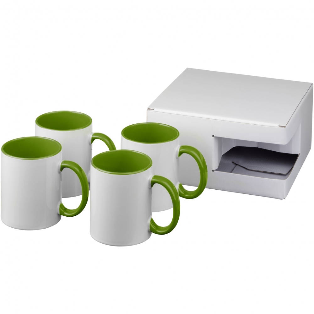 Logotrade corporate gifts photo of: Ceramic sublimation mug 4-pieces gift set