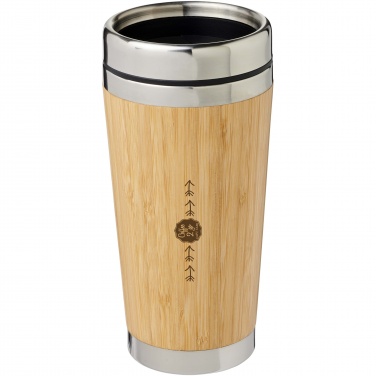 Logotrade promotional product image of: Bambus 450 ml tumbler with bamboo outer