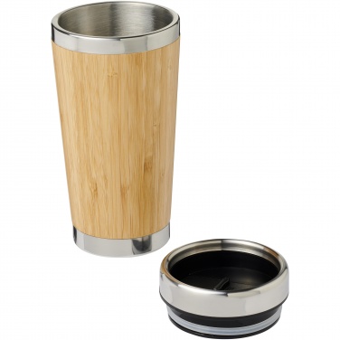 Logotrade promotional product image of: Bambus 450 ml tumbler with bamboo outer