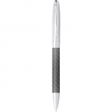 Logotrade corporate gift image of: Winona ballpoint pen with carbon fibre details