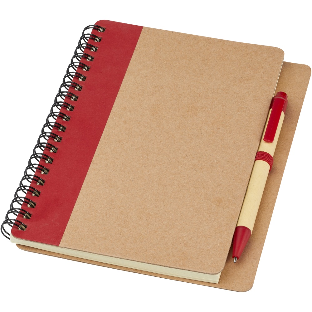 Logo trade promotional merchandise picture of: Priestly recycled notebook with pen