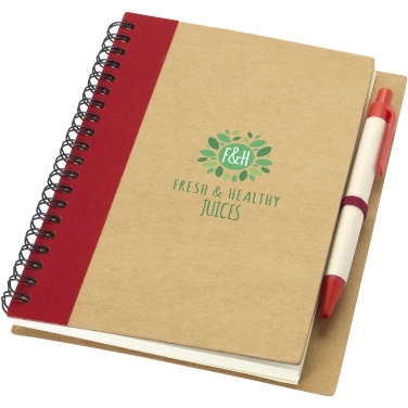 Logotrade promotional giveaway picture of: Priestly recycled notebook with pen