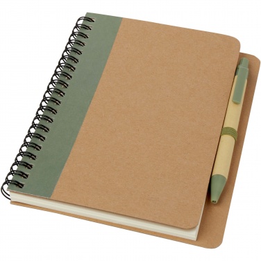 Logo trade promotional products image of: Priestly recycled notebook with pen