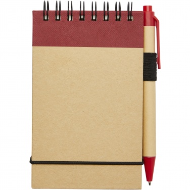 Logotrade corporate gift image of: Zuse A7 recycled jotter notepad with pen