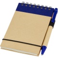 Zuse A7 recycled jotter notepad with pen, Natural / Navy